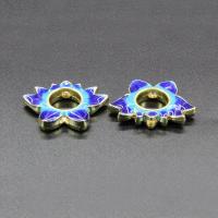 Imitation Cloisonne Zinc Alloy Beads gold color plated enamel lead & cadmium free Approx 1.5mm Sold By Bag