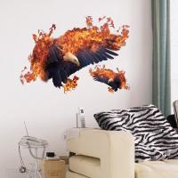 3D Wall Stickers, PVC Plastic, Animal, adhesive & waterproof, 500x700mm, Sold By Set