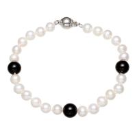 Freshwater Cultured Pearl Bracelet Freshwater Pearl brass box clasp Potato for woman 8-9mmuff0c6-7mm Sold Per Approx 7.5 Inch Strand