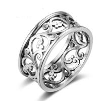 Thailand Sterling Silver Finger Ring Unisex 8.5mm Sold By PC
