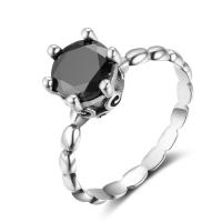 Solidny srebrny pierścień, Srebro 925, ze Sześcienna cyrkonia, różnej wielkości do wyboru & dla kobiety, 2mm, 8mm, sprzedane przez PC