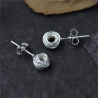 925 Sterling Silver Stud Earrings for woman 6.50mm Sold By Lot