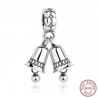 Thailand Sterling Silver European Pendant Bell for woman & without troll Approx 4.5-5mm Sold By PC