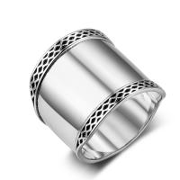 Thailand Sterling Silver Finger Ring Unisex 18.5mm Sold By PC