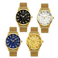 SKmei® Mænd Smykker Watch, Stainless Steel, med zink legering dial & Glas, forgyldt, 30M vandtæt & for mennesket, flere farver til valg, 41x50x11mm, 20mm, Længde Ca. 9.8 inch, Solgt af PC