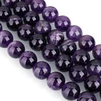 Natural Amethyst Beads, Round, February Birthstone, Grade AAA, 14mm, Hole:Approx 1.5mm, Approx 28PCs/Strand, Sold Per Approx 15 Inch Strand
