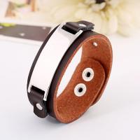 Unisex Bracelet Leather with Zinc Alloy adjustable Sold Per Approx 8.5 Inch Strand