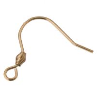 Stainless Steel Hook Earwire rose gold color plated with loop Approx 2mm Sold By Lot