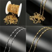 Stainless Steel Jewelry Chain, with plastic spool, plated, more colors for choice, 10x4.50x2mm, 10m/Spool, Sold By Spool
