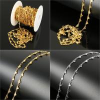 Stainless Steel Jewelry Chain, with plastic spool, plated, more colors for choice, 10x5x1.50mm, 10m/Spool, Sold By Spool