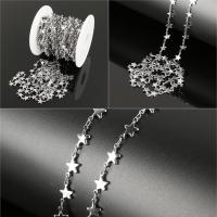 Stainless Steel Jewelry Chain with plastic spool original color Sold By Spool