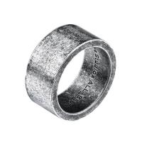 Titanium Steel Finger Ring Unisex & blacken 25mm Sold By PC