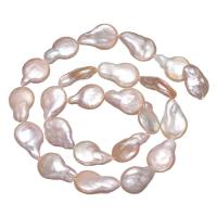 Keshi Cultured Freshwater Pearl Beads, Button, purple, 11-12mm, Hole:Approx 0.8mm, Sold Per Approx 15 Inch Strand