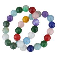 Dyed Jade bracelet, pour femme & facettes, plus de couleurs à choisir, 14mm, Vendu par Environ 7.5 pouce brin