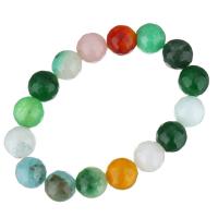 Dyed Jade Bracelet, Unisex & faceted, 12mm, Sold Per Approx 7.5 Inch Strand
