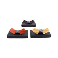 Wood Bow Ties, with Nylon Cord & Cotton & Iron, different materials for choice & Unisex, 120x50x5mm, Sold By PC