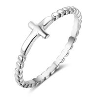 Cеребряное кольцо, Серебро 925 пробы, Kресты, разный размер для выбора & Женский, 2mm, продается PC