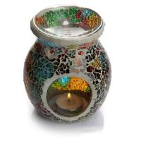 Glas Kerzenhalter, Vase, 105x135mm, verkauft von PC