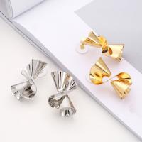 Zinc Alloy Drop Earring with plastic earnut stainless steel post pin plated for woman lead & cadmium free Sold By Pair