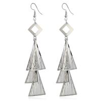 Iron Drop Earring iron earring hook Triangle plated for woman lead & cadmium free Sold By Pair