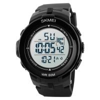 SKmei®  Unisex Jewelry Watch, Silicone, with Plastic & Stainless Steel, plated, 50M waterproof & adjustable & LED, more colors for choice, 52x60x13mm, Length:Approx 9.6 Inch, Sold By PC