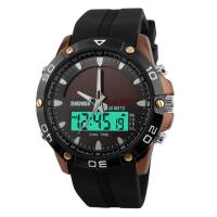 SKmei® 1064 Men Jewelry Watch Zinc Alloy with Glass & Silicone LED & for man & waterproof plated Approx 10.2 Inch Sold By Lot