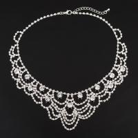 Rhinestone Jewelry Sets Zinc Alloy plated for woman & with rhinestone lead & cadmium free 450mm Sold Per Approx 17.5 Inch Strand
