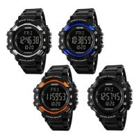 SKmei® Men Jewelry Watch, Silicone, with plastic dial & Stainless Steel, plated, 50M waterproof & adjustable & LED & for man, more colors for choice, 52x54x16mm, Length:Approx 10.6 Inch, Sold By PC