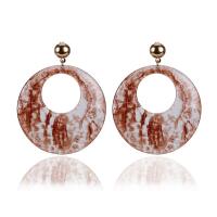 Acrylic Drop Earring with Zinc Alloy stainless steel post pin for woman 20mm Sold By Pair