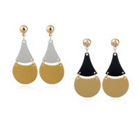 Aluminum Drop Earring stainless steel post pin plated for woman Sold By Pair