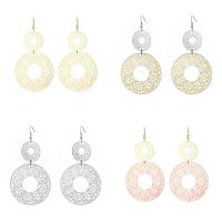 Zinc Alloy Drop Earrings iron earring hook plated for woman lead & cadmium free 50mm Sold By Pair