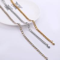 Nerezová ocel řetěz náhrdelník, Nerez, obrubník řetěz & pro muže, více barev na výběr, 9mm, Prodáno za Cca 21.6 inch Strand