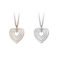 Zinc Alloy Sweater Chain Necklace with iron chain with 5cm extender chain Heart plated for woman &  & with rhinestone lead & cadmium free Sold Per Approx 31.5 Inch Strand