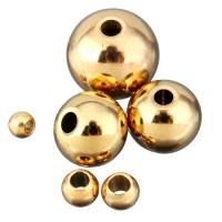 Perlas de acero inoxidable, Tambor, chapado en color dorado, diverso tamaño para la opción, 100PCs/Grupo, Vendido por Grupo