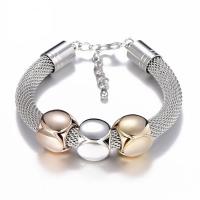 Zinc Alloy Bracelet with 5cm extender chain plated Unisex lead & cadmium free 15mm Sold Per Approx 8.5 Inch Strand