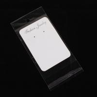 Plastic OPP Jewelry Bags, Rectangle, transparent, 75x160mm, 1000PCs/Lot, Sold By Lot
