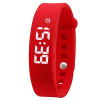 SKmei®  Unisex Jewelry Watch, Silicone, with plastic dial & Stainless Steel, plated, temperature & 3d pedometer & calorie & adjustable & LED, more colors for choice, 16x9.2mm, Length:Approx 10 Inch, Sold By PC