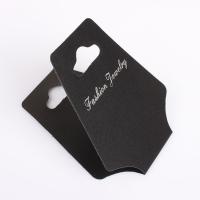 plástico PVC Collar y pulsera Display Card, con el patrón de la letra, 44x106mm, 200PCs/Grupo, Vendido por Grupo