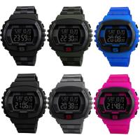 SKmei® 1304   Unisex Jewelry Watch Silicone with plastic dial & Stainless Steel plated 50M waterproof & adjustable & LED 21mm Approx 9.4 Inch Sold By PC