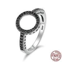 Thailand Sterling Zilver vinger Ring, Thailand Sterling Silver, verschillende grootte voor keus & voor vrouw & met zirkonia, 11x11mm, Verkocht door PC