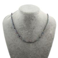 Collar de Perlas Natural de Freshwater, Perlas cultivadas de agua dulce, Arroz, para mujer, 4-5mm, Vendido para aproximado 18 Inch Sarta