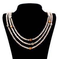 Пресноводные перлы ожерелье цепи свитера, Пресноводные жемчуги, Форма картофеля, Женский, 5-9mm, Продан через Приблизительно 78.5 дюймовый Strand