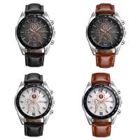 Men Wrist Watch PU Leather with Glass & Zinc Alloy plated for man 42mm Length Approx 10 Inch Sold By PC
