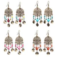 Brass Drop Earring with Resin iron earring hook antique bronze color plated for woman nickel lead & cadmium free Sold By Pair