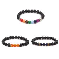 Gemstone Bracelets, different materials for choice & Unisex, 8mm, Sold Per Approx 7.5 Inch Strand
