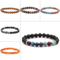Gemstone Bracelets, different materials for choice & Unisex, 8mm, Sold Per Approx 7.5 Inch Strand