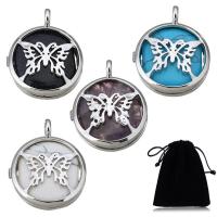 Gemstone Pendants Jewelry with Brass Flat Round silver color plated & hollow Approx 4mm Sold By PC