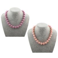 South Sea Shell náhrdelník, mosaz zapínáním, pro ženy, více barev na výběr, 14mm, Prodáno za Cca 16.5 inch Strand