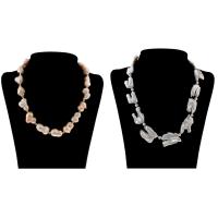 天然淡水真珠のネックレス, 天然有核フレッシュウォーターパール, とともに 銅, 異なるスタイルを選択 & 女性用, で販売される 約 18.5 インチ, 約 20 インチ ストランド