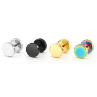 Stainless Steel Ear Piercing Jewelry plated Unisex nickel lead & cadmium free Sold By Pair